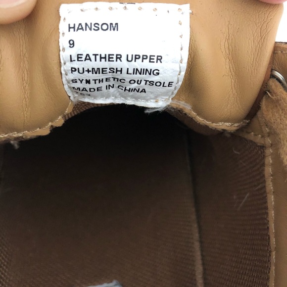 Steve Madden Hansom Tan Leather Lace Up Size 9 - Picture 8 of 8